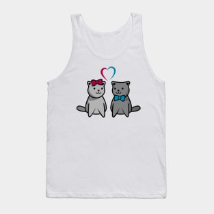 Cat Couple Tank Top